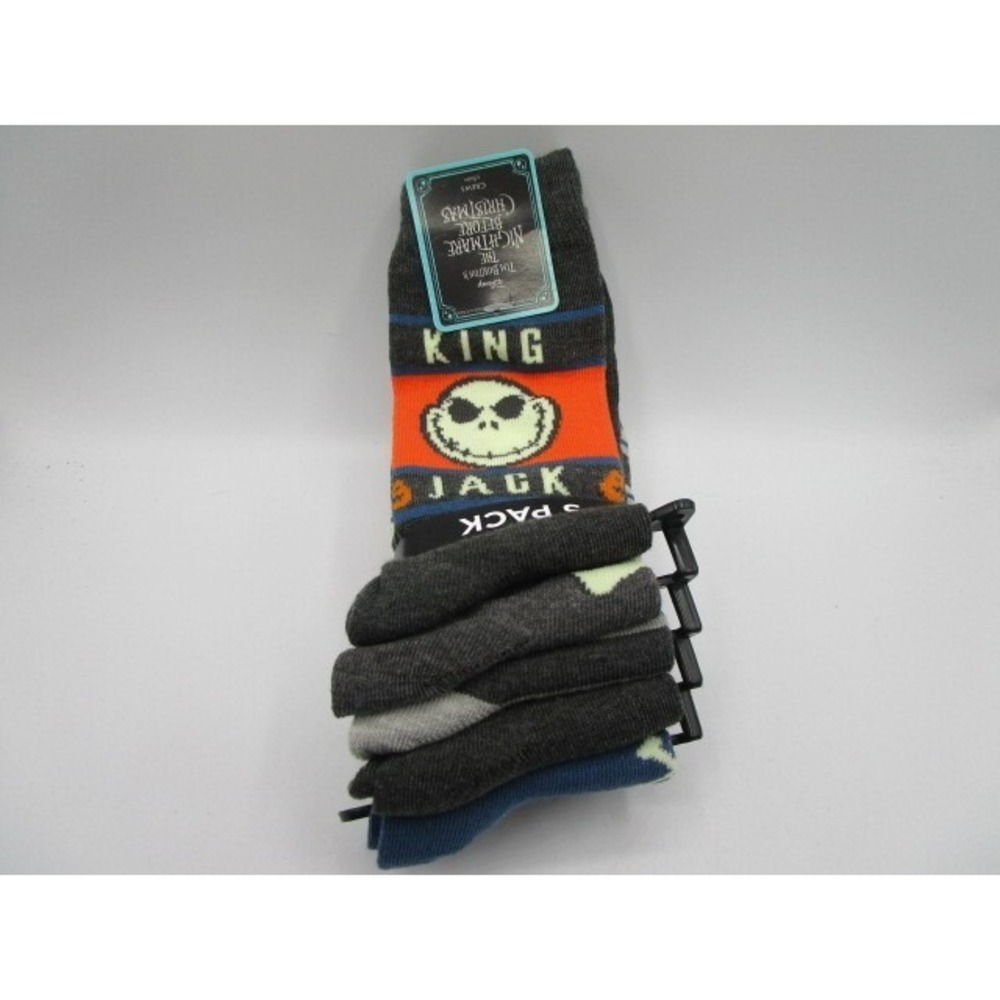 Disney The Nightmare Before Christmas 5 Pack Adult Crew Socks Sz 6-12 King Jack